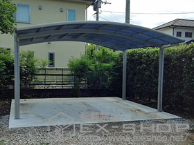 のカーポート プレシオスポート ワイド 積雪〜20cm対応 施工例