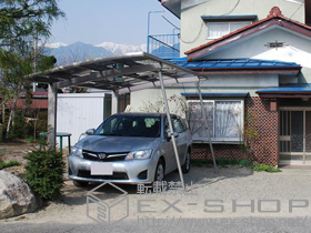 のカーポート カーブポートシグマIII 積雪〜20cm対応＋着脱式サポート 施工例