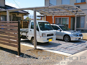 のカーポート プレシオスポート ワイド 積雪〜20cm対応 施工例