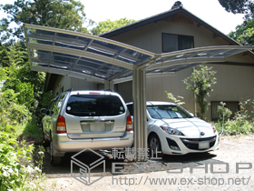 のカーポート プレシオスポート Y合掌 積雪〜20cm対応 施工例