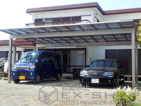 のカーポート エフルージュ トリプル 積雪〜20cm対応 施工例