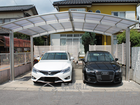 のカーポート レイナポートグラン M合掌　積雪〜20cm対応 施工例