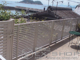 のフェンス・柵 シャレオR10型フェンス フリーポールタイプ 施工例