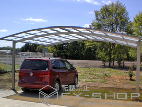 のカーポート カーブポートシグマIII ワイド 積雪〜30cm対応 施工例