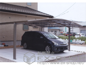 のカーポート カーブポートシグマIII ワイド 積雪〜30cm対応 施工例