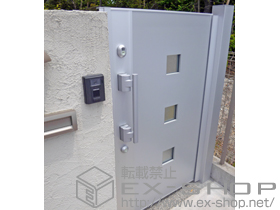 の門扉 プレミエス門扉 M-FB型 片開き　標準門柱＋受け部材使用 施工例