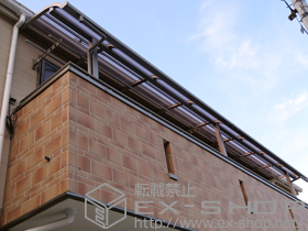 のバルコニー・ベランダ屋根 ライザーテラスII R型 屋根タイプ 連棟 積雪〜20cm対応 施工例