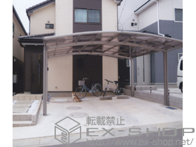 のカーポート カーブポートシグマIII ワイド 積雪〜30cm対応 施工例