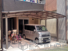 のカーポート カーブポートシグマIII ワイド 積雪〜30cm対応 施工例