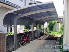 のカーポート テールポートシグマIII 縦連棟 積雪〜30cm対応 施工例