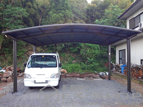 のカーポート カーブポートシグマIII ワイド 積雪〜30cm対応 施工例