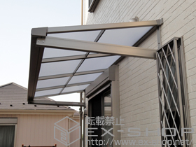 のバルコニー・ベランダ屋根 ライザーテラスII F型 ルーフタイプ 単体 積雪〜20cm対応 施工例