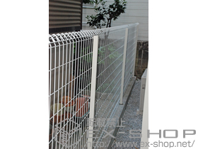 のフェンス・柵 イーネットフェンス1F型 自由柱タイプ 施工例