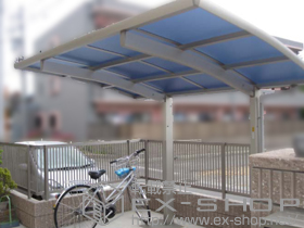 のサイクルポート・駐輪場 レイナポートグランミニ 積雪〜20cm対応 施工例