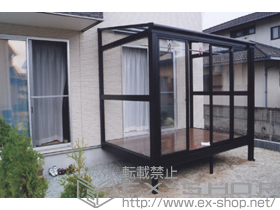 のテラス囲い・サンルーム ほせるんですII F型 床納まり ランマ無 積雪〜20ｃｍ対応 施工例