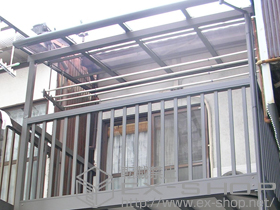 のバルコニー アクトステージA型 太格子 単体 柱建て式 施工例