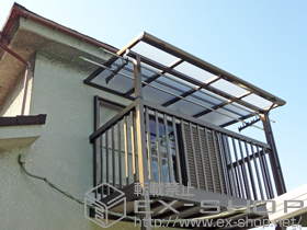 のバルコニー アクトステージA型 太格子 単体 柱建て式 施工例