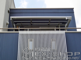 のバルコニー・ベランダ屋根 ライザーテラスII F型 ルーフタイプ 単体 積雪〜20cm対応 施工例