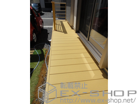 のウッドデッキ 樹ら楽ステージ+デッキフェンス 施工例