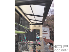 のバルコニー・ベランダ屋根 ライザーテラスII F型 ルーフタイプ 単体 積雪〜20cm対応 施工例