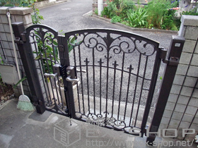 の門扉 フェスタA型 親子仕様　柱使用 施工例