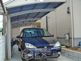 のカーポート プレシオスポート 縦連棟 積雪〜20cm対応 施工例