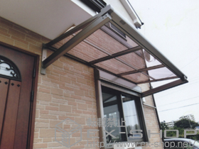 のバルコニー・ベランダ屋根 ライザーテラスII F型 ルーフタイプ 単体 積雪〜20cm対応 施工例