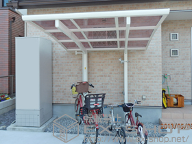 のサイクルポート・駐輪場 レイナポートグランミニ 積雪〜20cm対応 施工例