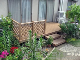 YKKAP�̃E�b�h�f�b�L ���E�b�h�f�b�L200 �ٌ^+�Ɨ������E�b�h�X�e�b�v2�^ 2�i+���E�b�h�f�b�L�t�F���X2�^ �{�H��