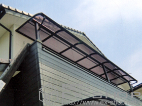 のバルコニー・ベランダ屋根 ヴェクターテラス R型 屋根タイプ 連棟 積雪〜20cm対応 施工例