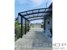 のカーポート レイナベーカポートグラン 延長　積雪〜20cm対応+サイドパネル 1段 施工例