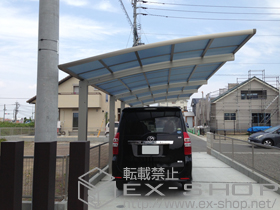 のカーポート レイナポートグラン 縦連棟 積雪〜20cm対応 施工例