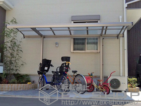 のサイクルポート・駐輪場 キューブポートL ミニ 施工例