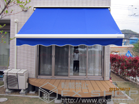 のオーニング・日よけ エルパティオプラス 電動式 リモコンタイプ 施工例