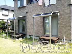 のテラス屋根 プレシオステラス R型 テラスタイプ 単体 積雪〜20cm対応 施工例