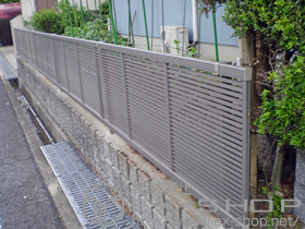 のフェンス・柵 シャレオR1型フェンス フリーポールタイプ 施工例