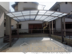 のカーポート カーブポートシグマIII ワイド 積雪〜30cm対応 施工例