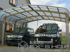 のカーポート テールポートシグマIII 1500 M合掌 積雪〜50cm対応 施工例