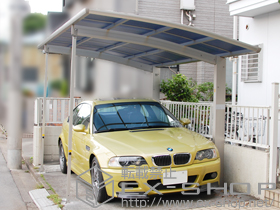 のカーポート プレシオスポート 積雪〜20cm対応+ 着脱式サポート 2本入 施工例