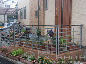 のフェンス・柵 アーキレール+アーキキャストフェンスFS型 施工例