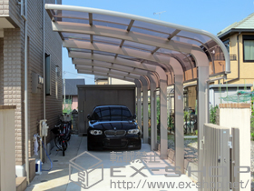 のカーポート テールポートシグマIII 1500 縦連棟 積雪〜50cm対応 施工例