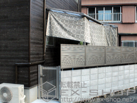 のテラス屋根 ライザーテラスII F型 テラスタイプ 単体 積雪〜20cm対応 施工例