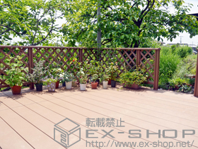 のウッドデッキ リコステージII+リコステージII用 ステップ2段用 施工例