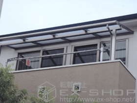 のバルコニー・ベランダ屋根 ライザーテラスII F型 屋根タイプ 単体 積雪〜20cm対応 施工例