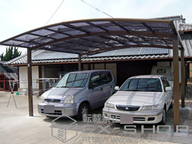のカーポート カーブポートシグマIII ワイド 積雪〜30cm対応 施工例