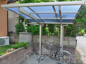 のサイクルポート・駐輪場 レイナポートグランミニ 積雪〜20cm対応 施工例