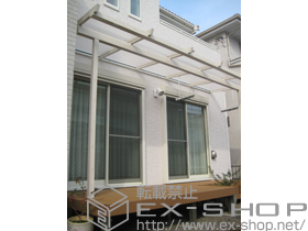 のテラス屋根 ナチュレNn型 標準納まり 単体 積雪〜20cm対応 施工例