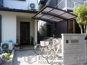 のサイクルポート・駐輪場 レイナポートグランミニ 積雪〜20cm対応 施工例