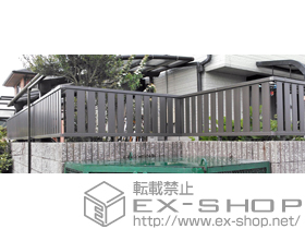 のフェンス・柵 ハイミレーヌR4型フェンス フリーポールタイプ 施工例