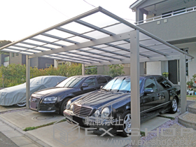 のカーポート エフルージュ ツイン 積雪〜20cm対応 施工例